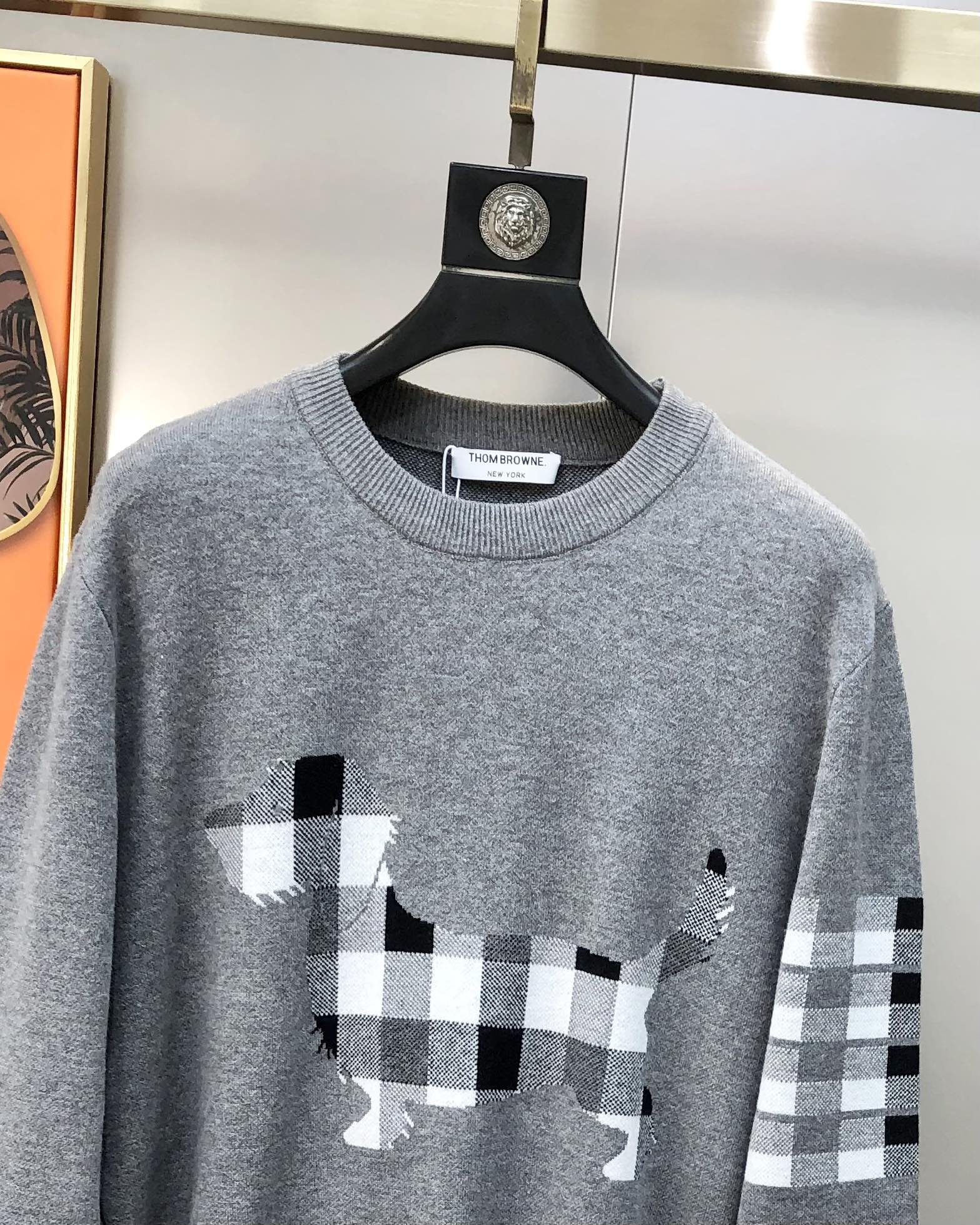 Thom Browne Male Basic Clothing Wool Gray M-l-xl