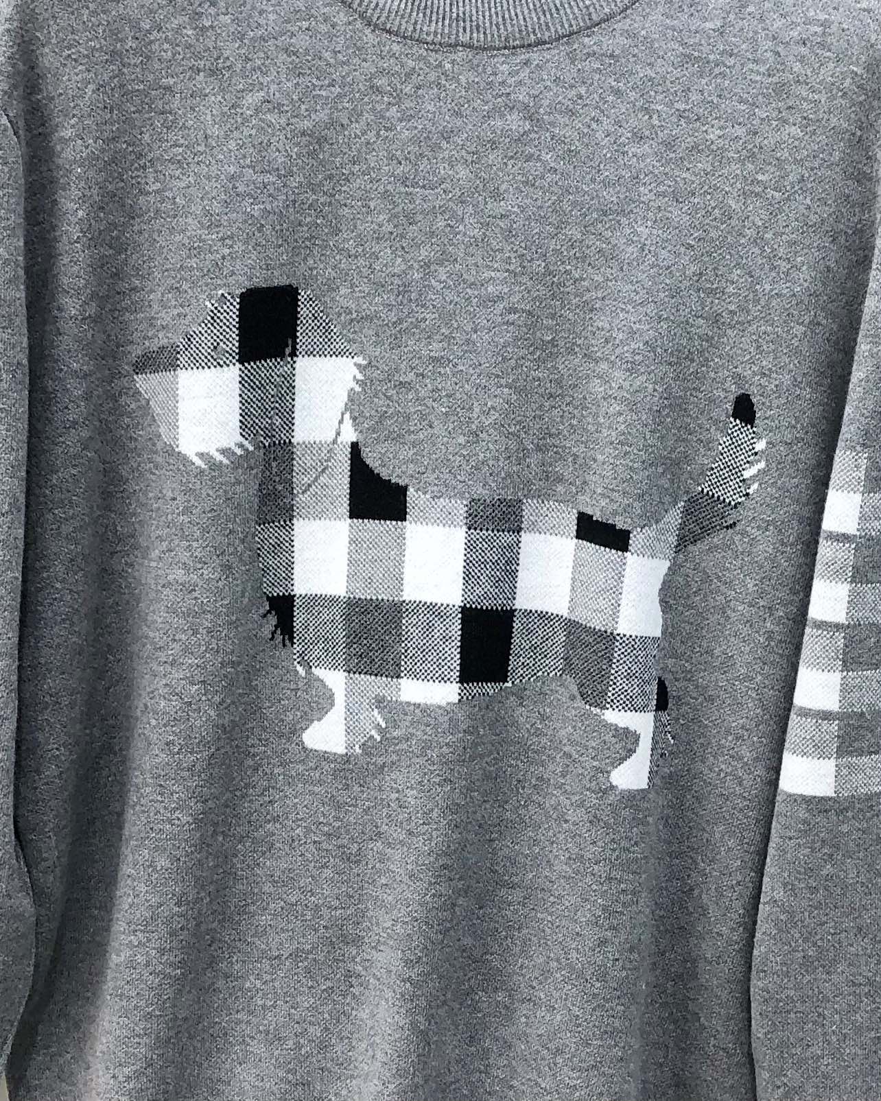 Thom Browne Male Basic Clothing Wool Gray M-l-xl