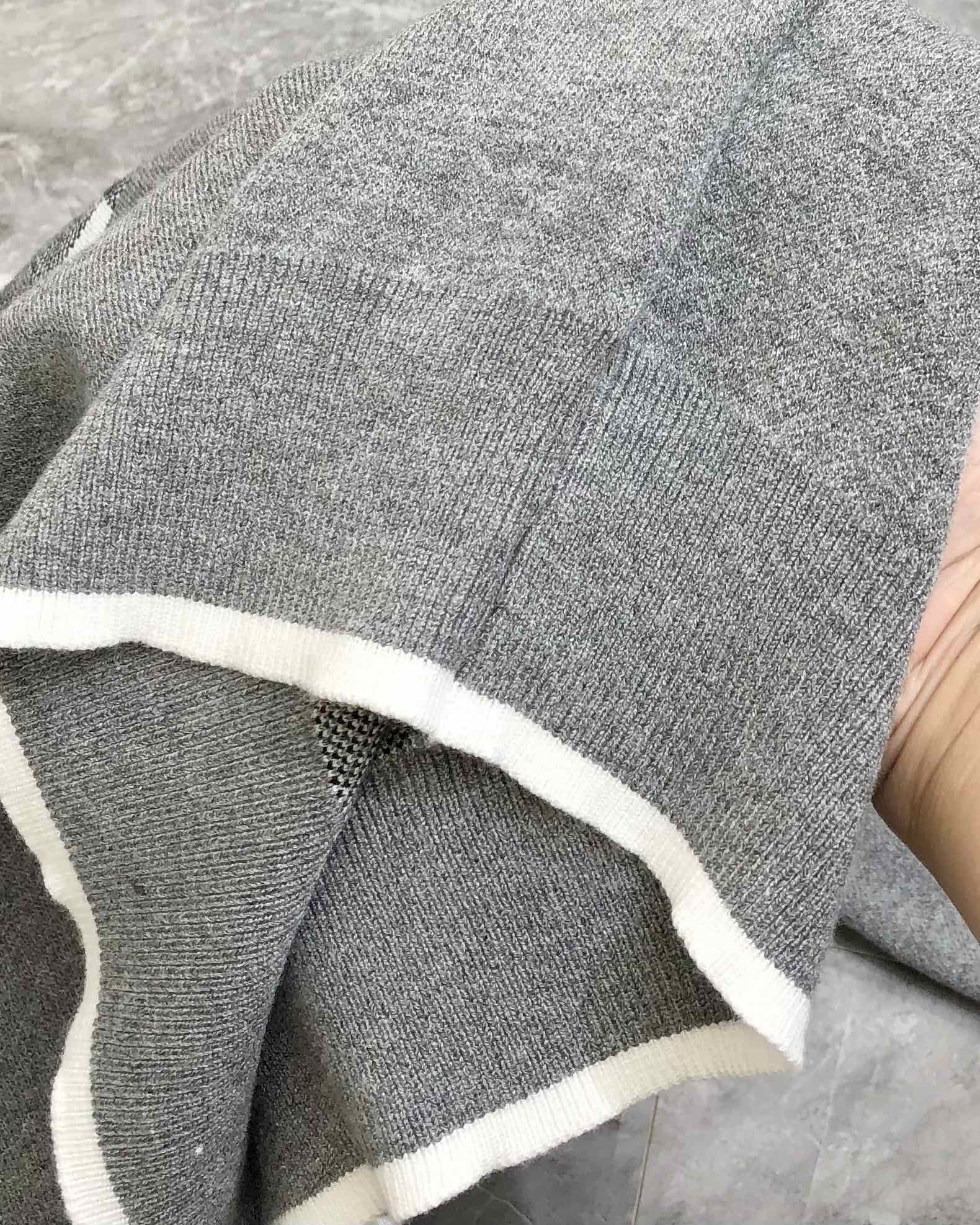 Thom Browne Male Basic Clothing Wool Gray M-l-xl