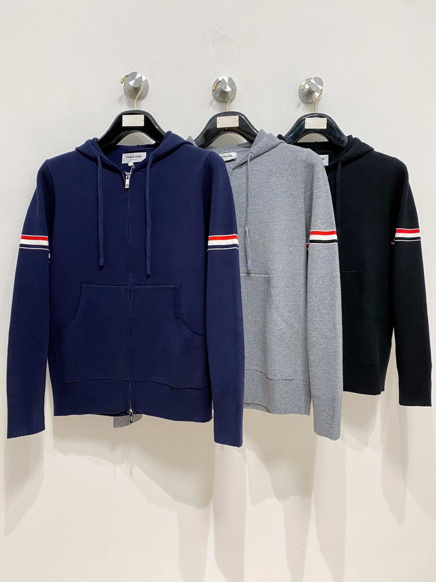 Thom Browne Male Basic Clothing Wool Black M-xxxl