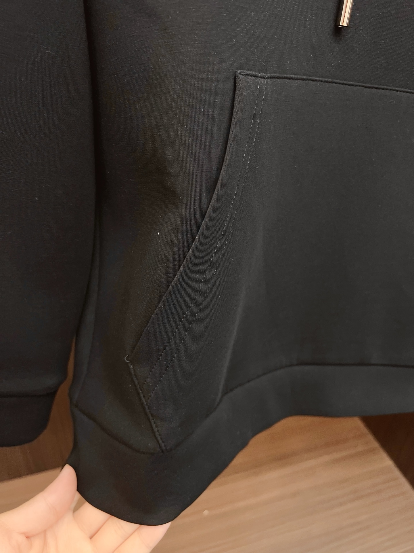 Moncler Male Hoodie Cotton Black Hooded S-m-l-xl