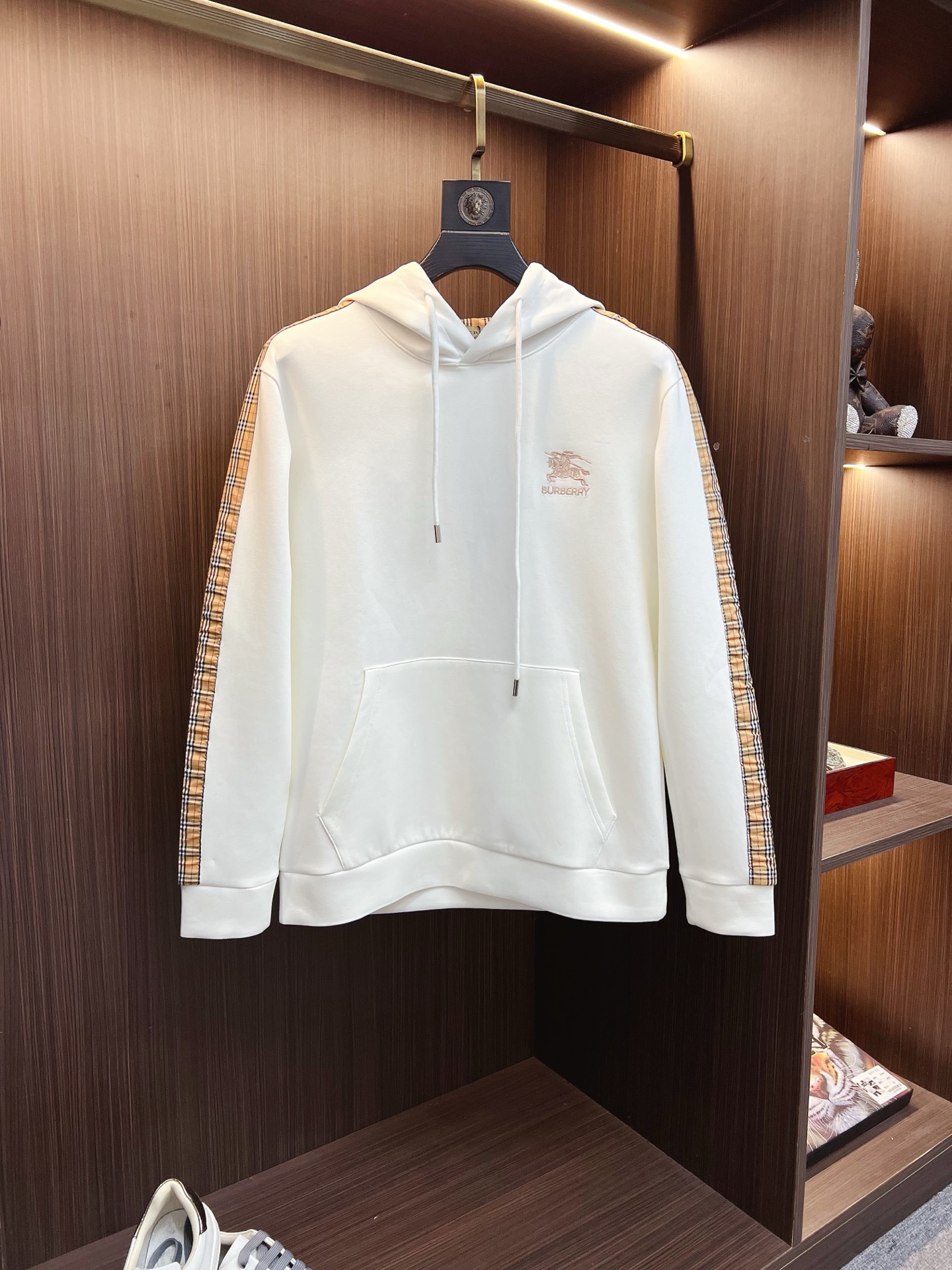 Moncler Male Hoodie Cotton Black Hooded S-m-l-xl