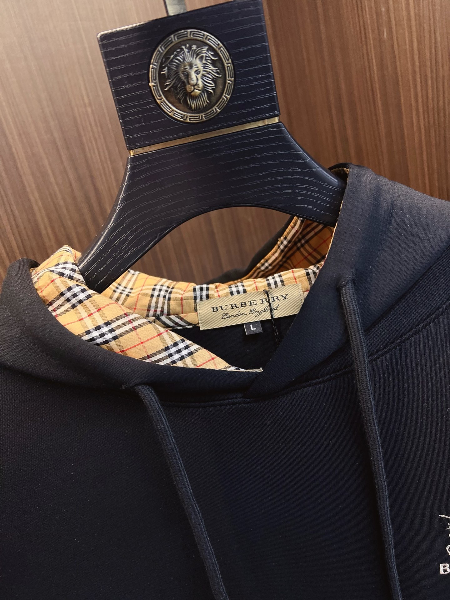 Moncler Male Hoodie Cotton Black Hooded S-m-l-xl