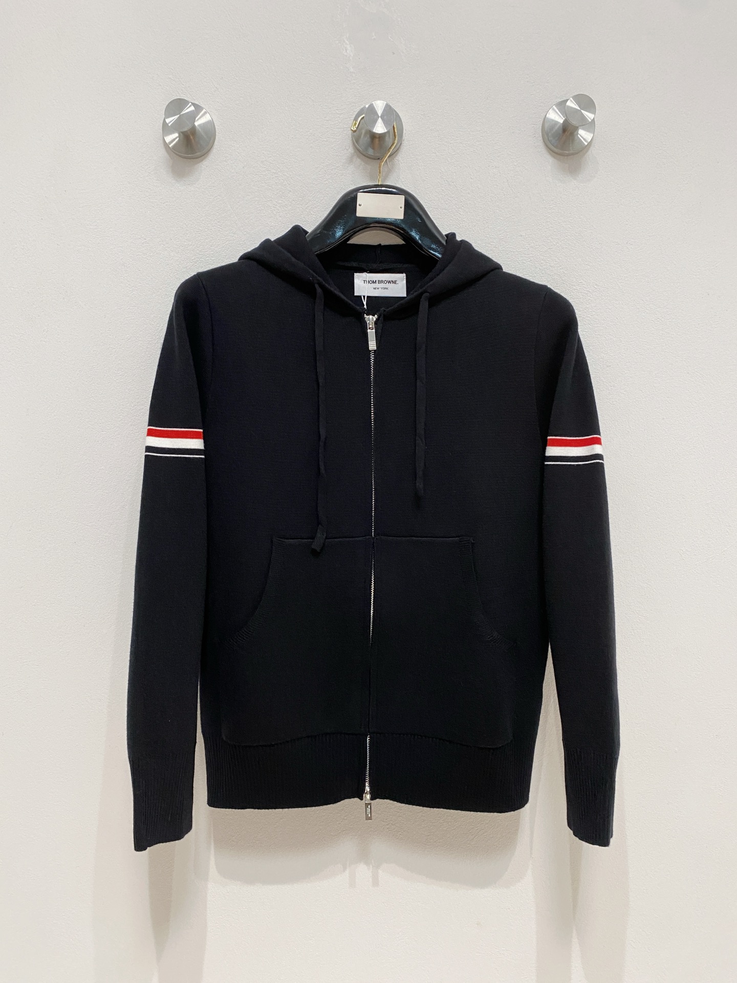 Thom Browne Male Basic Clothing Wool Black M-xxxl
