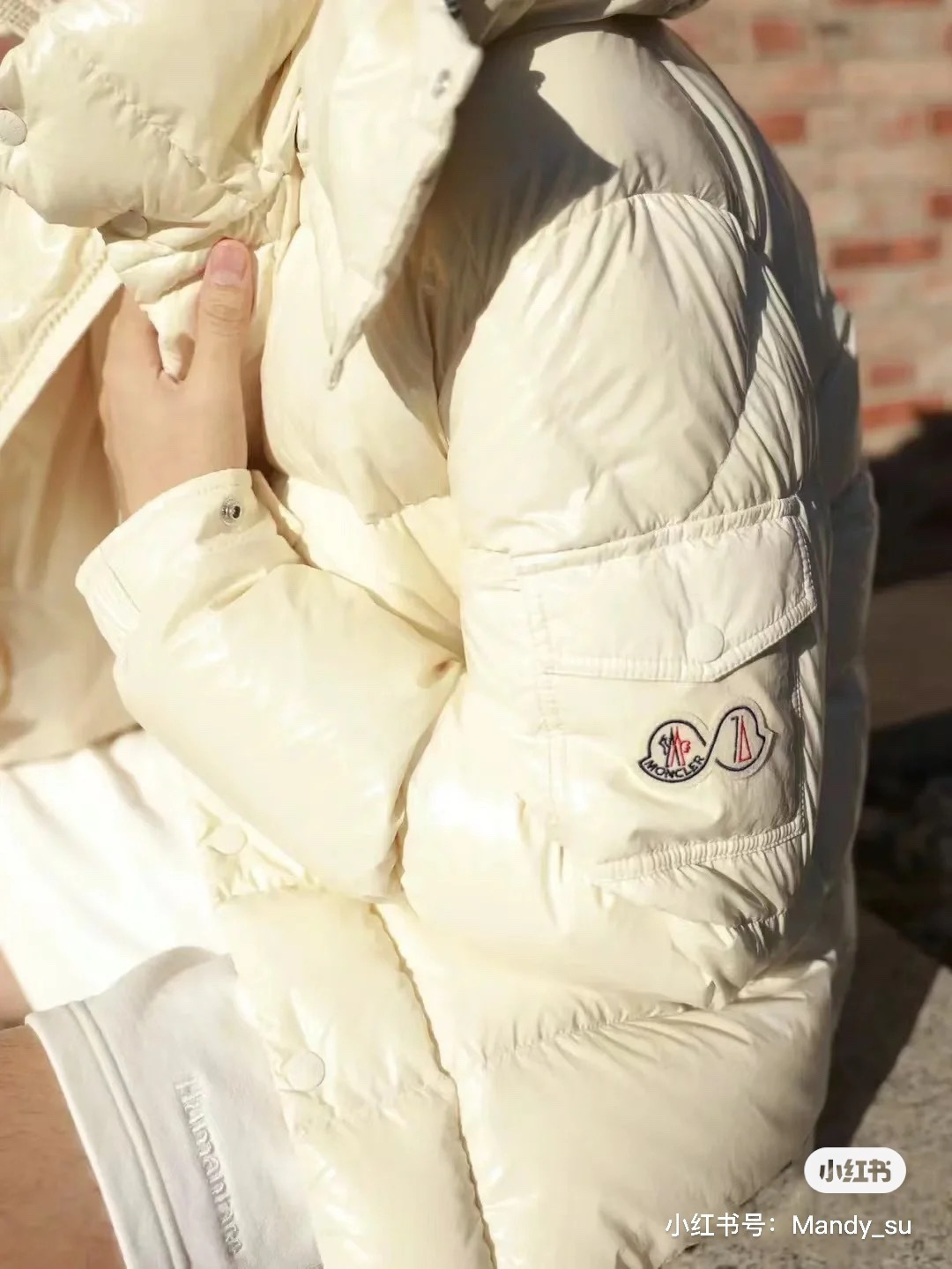 Moncler Down Jacket White Duck Down Black M-l-xl