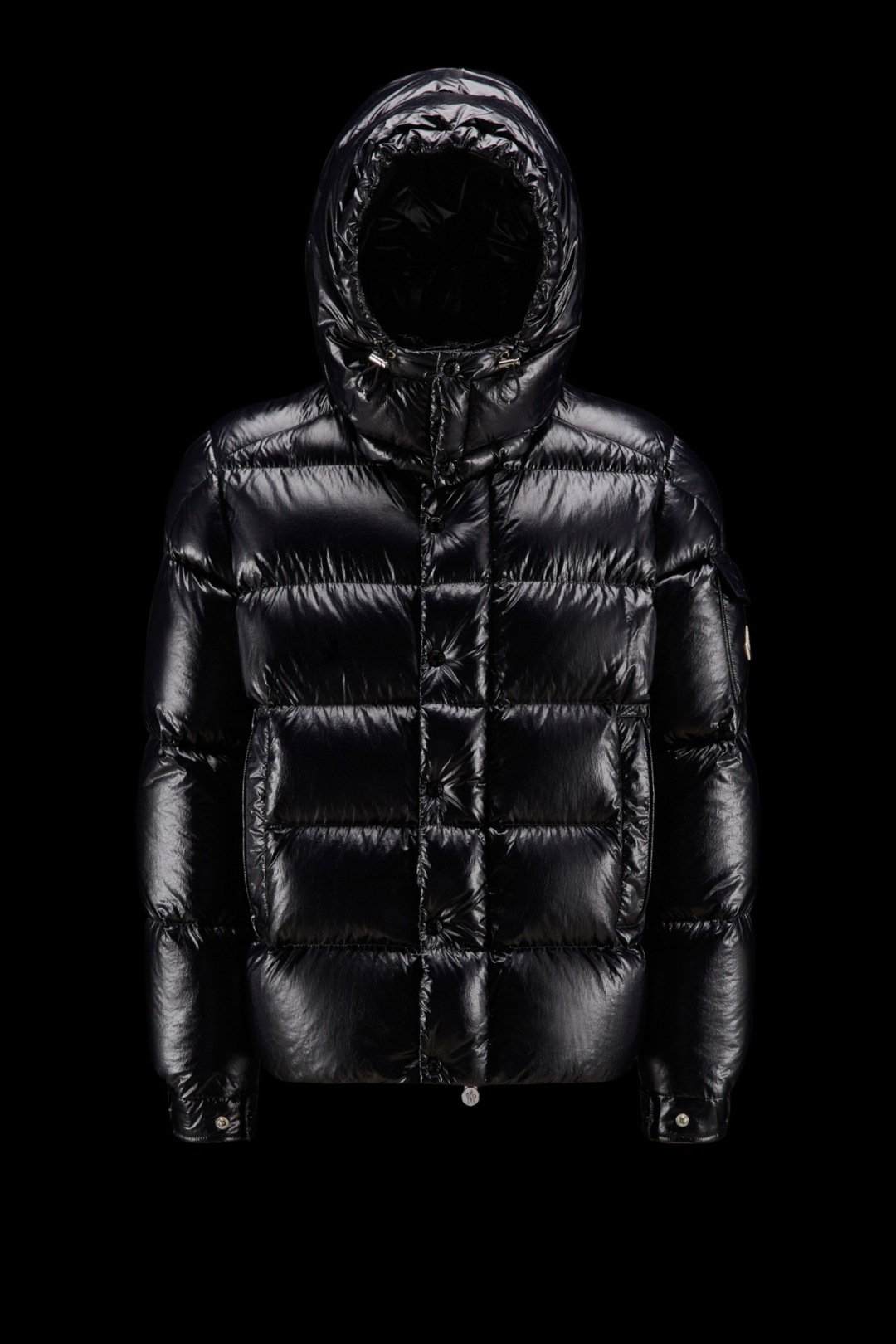 Moncler Down Jacket White Duck Down Black M-l-xl