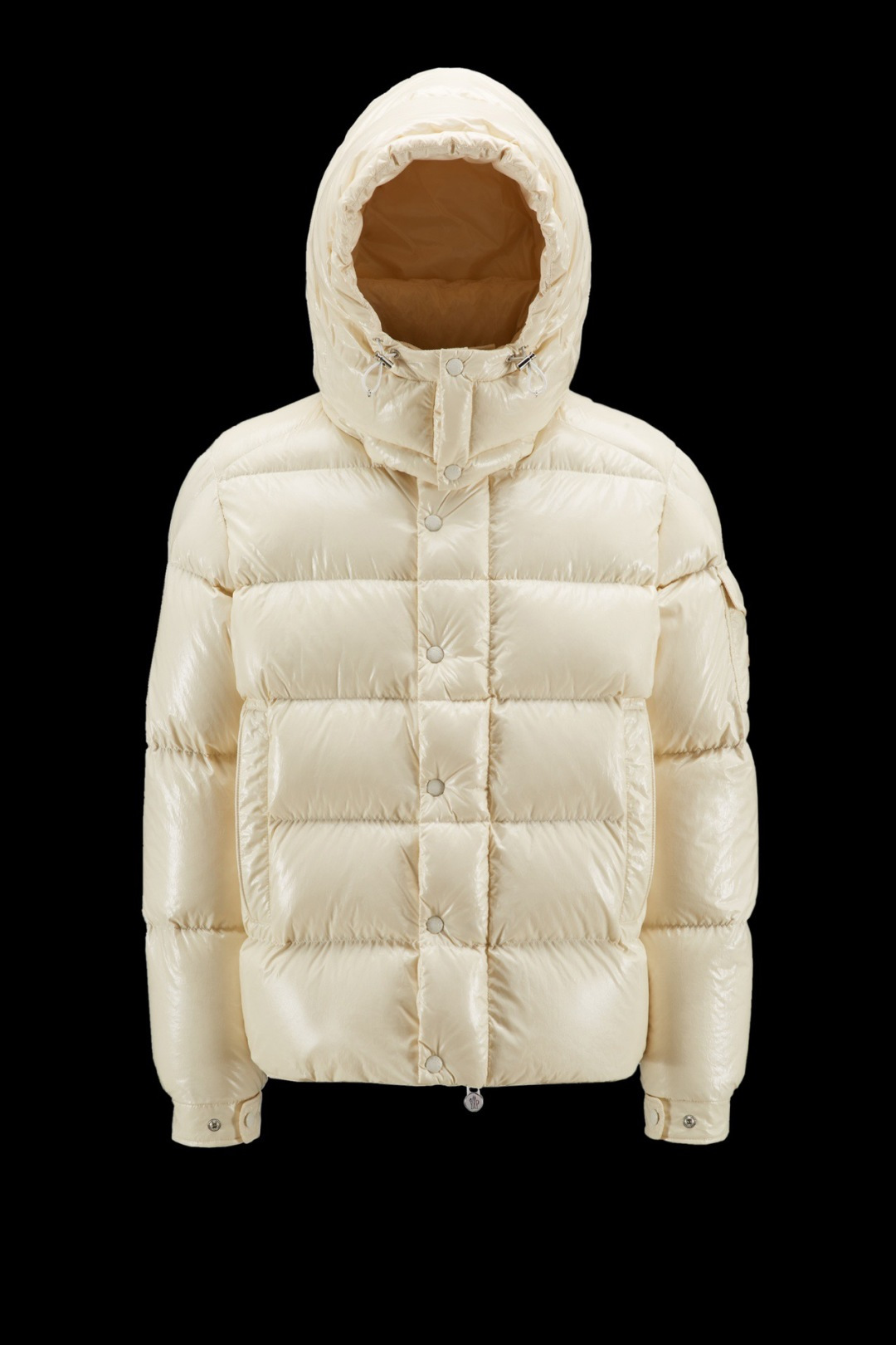 Moncler Down Jacket White Duck Down Black M-l-xl