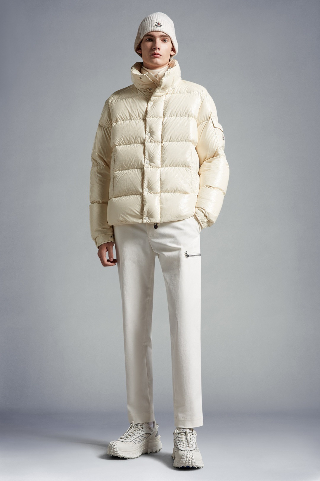 Moncler Down Jacket White Duck Down Black M-l-xl