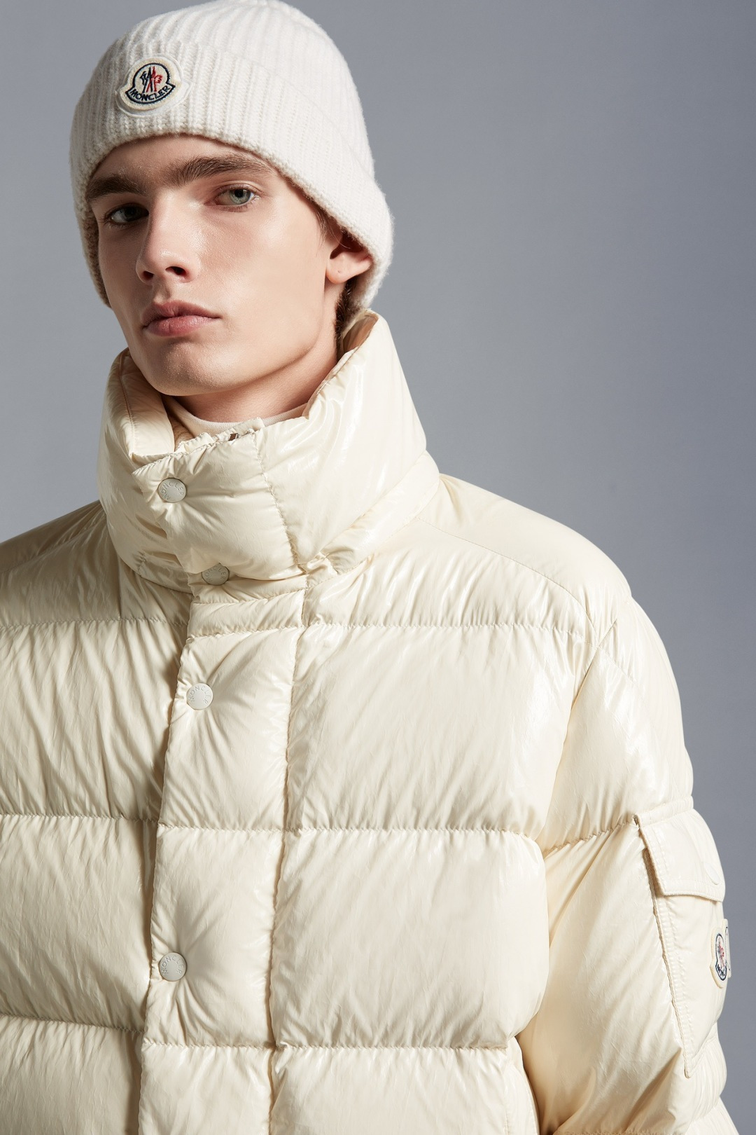 Moncler Down Jacket White Duck Down Black M-l-xl
