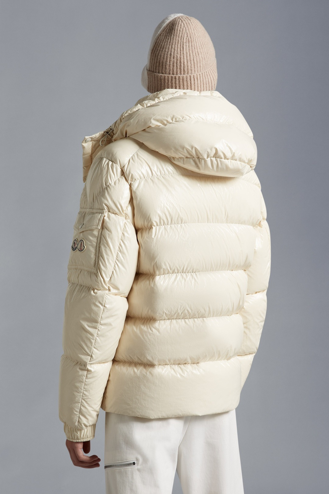 Moncler Down Jacket White Duck Down Black M-l-xl