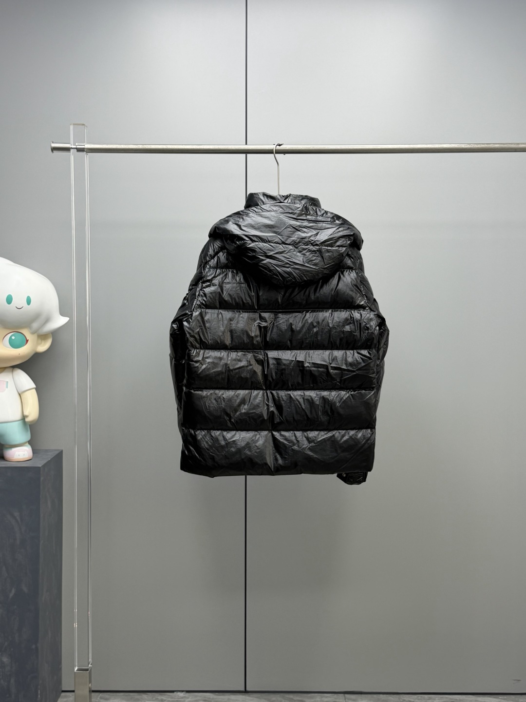 Moncler Down Jacket White Duck Down Black M-l-xl