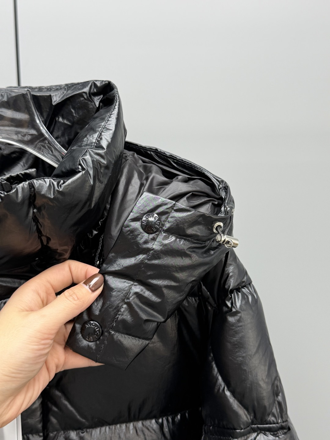 Moncler Down Jacket White Duck Down Black M-l-xl