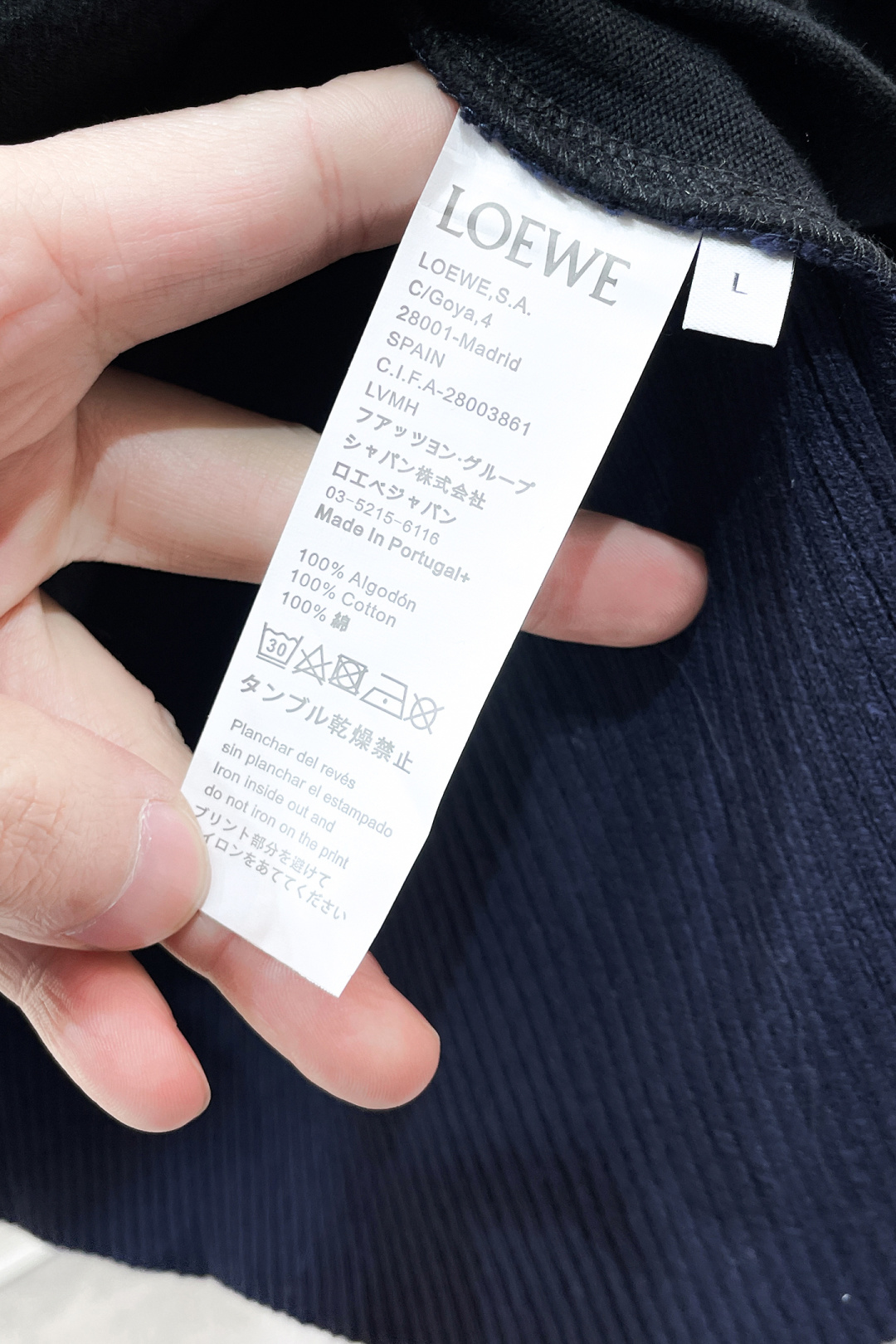 Loewe Basic Clothing Cotton S-m-l-xl