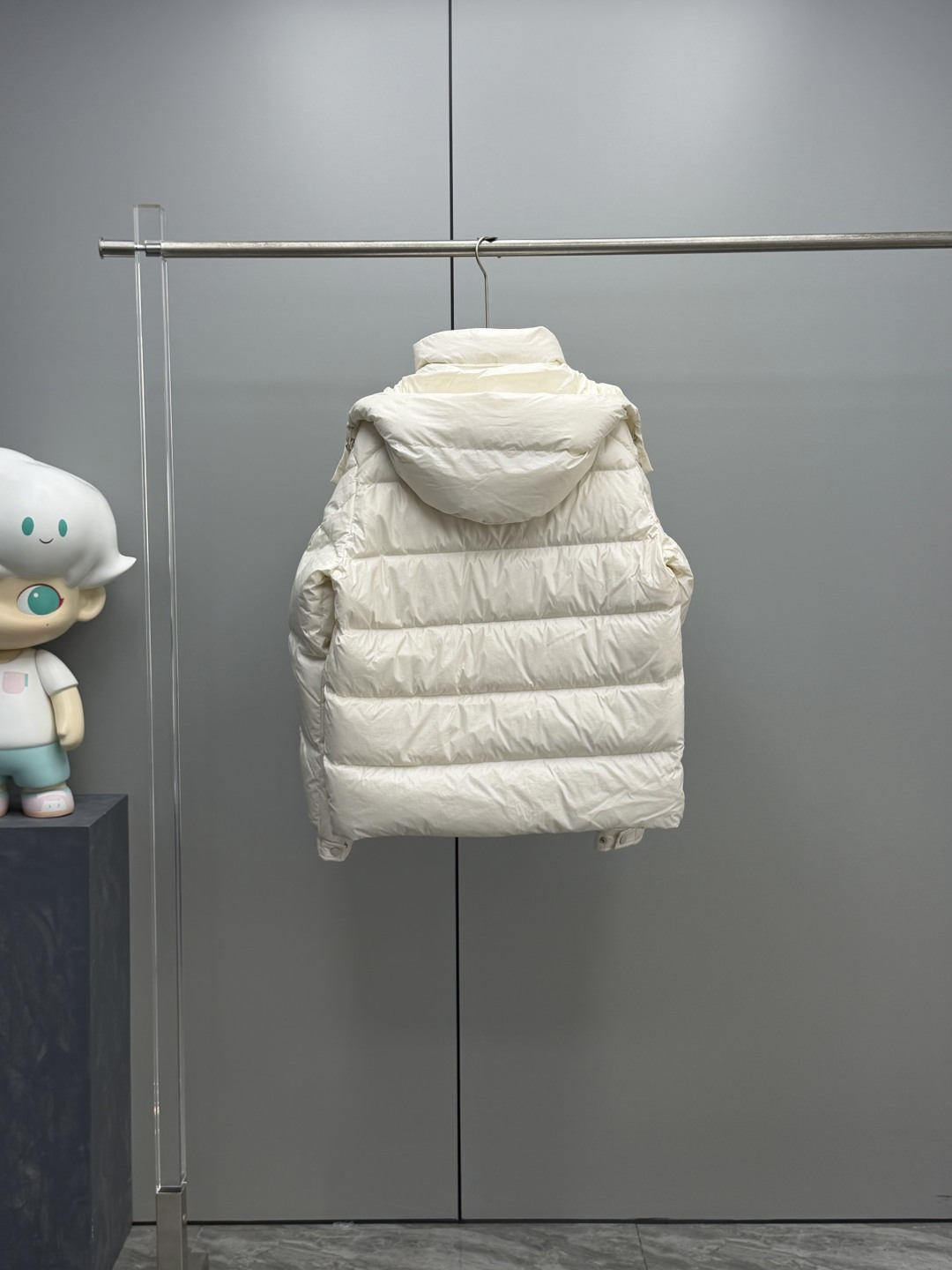 Moncler Down Jacket White Duck Down Black M-l-xl