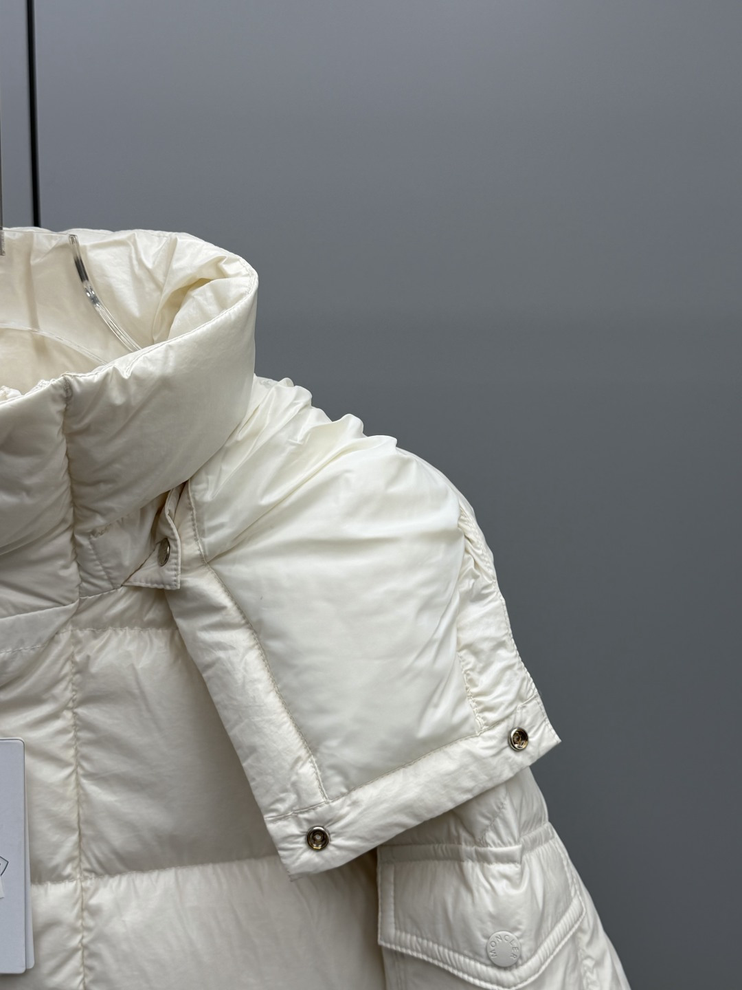 Moncler Down Jacket White Duck Down Black M-l-xl