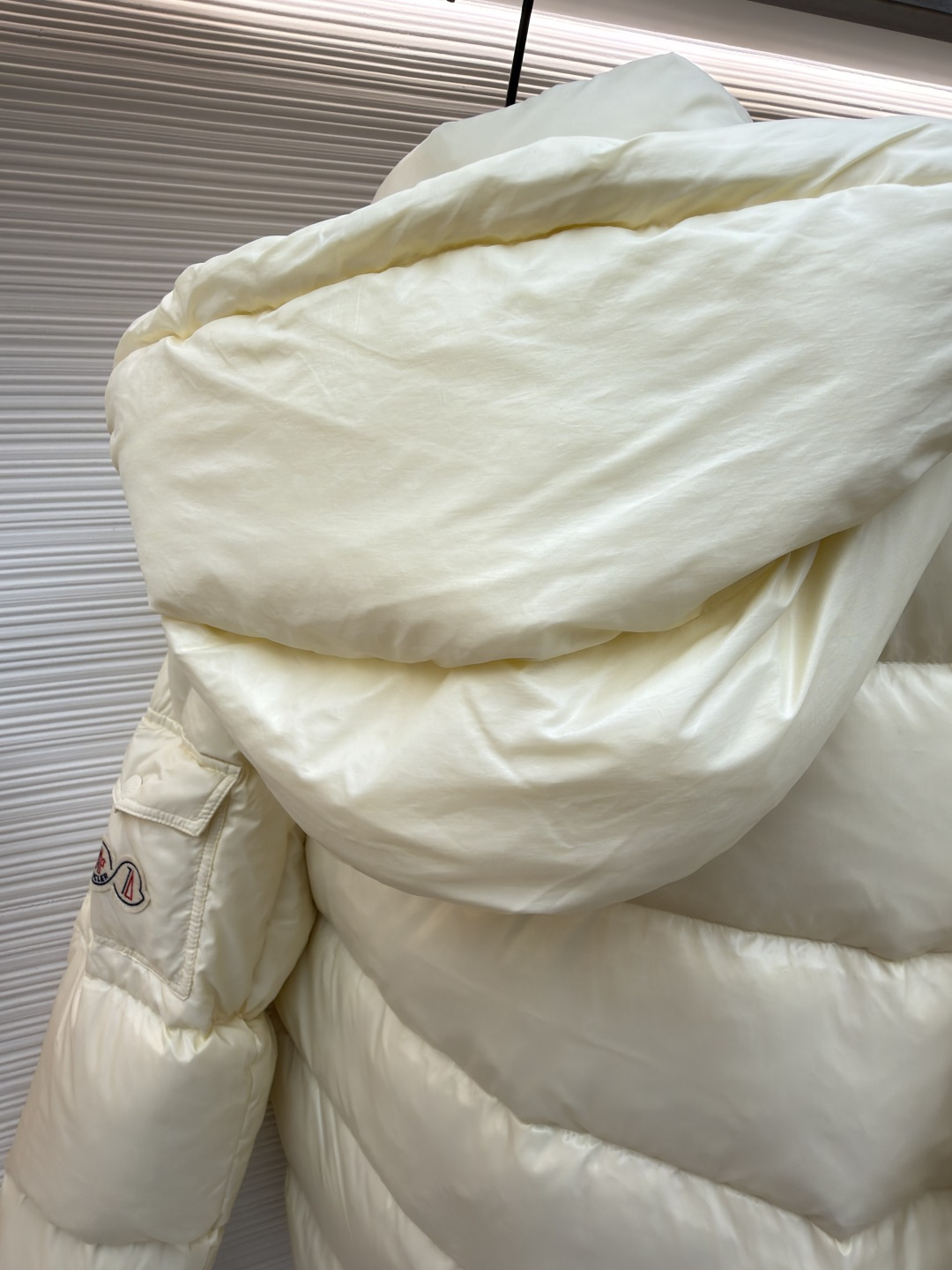 Moncler Down Jacket White Duck Down Black M-l-xl
