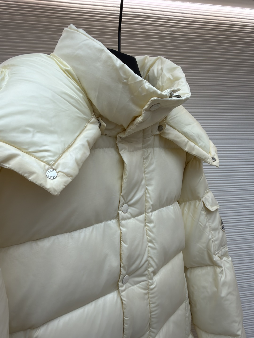 Moncler Down Jacket White Duck Down Black M-l-xl