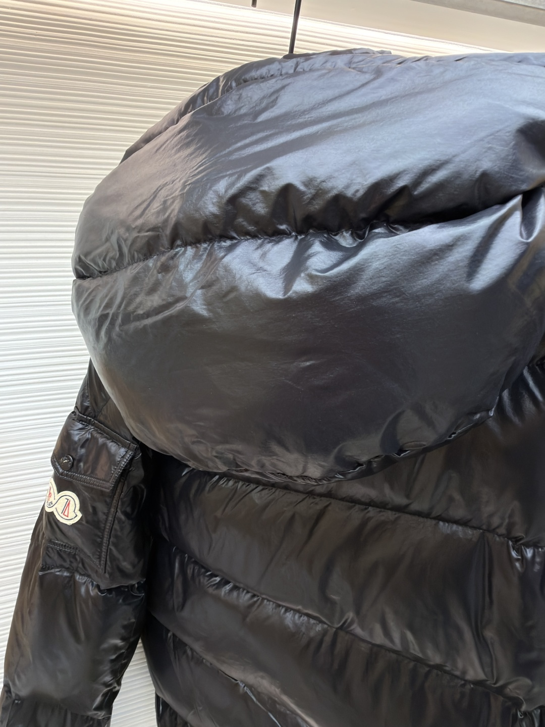 Moncler Down Jacket White Duck Down Black M-l-xl