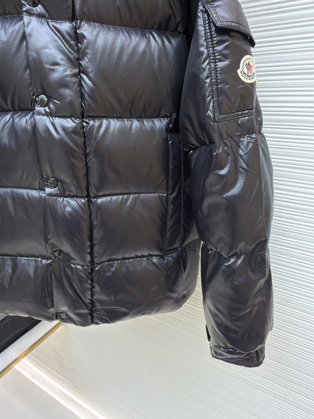 Moncler Down Jacket White Duck Down Black M-l-xl