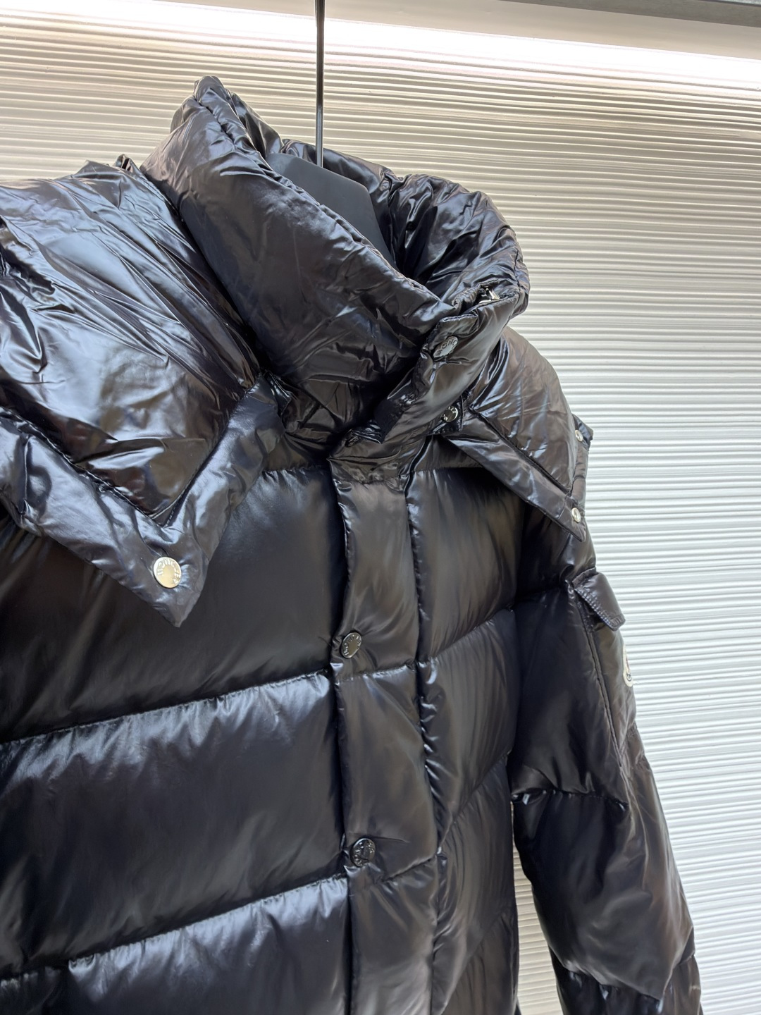 Moncler Down Jacket White Duck Down Black M-l-xl