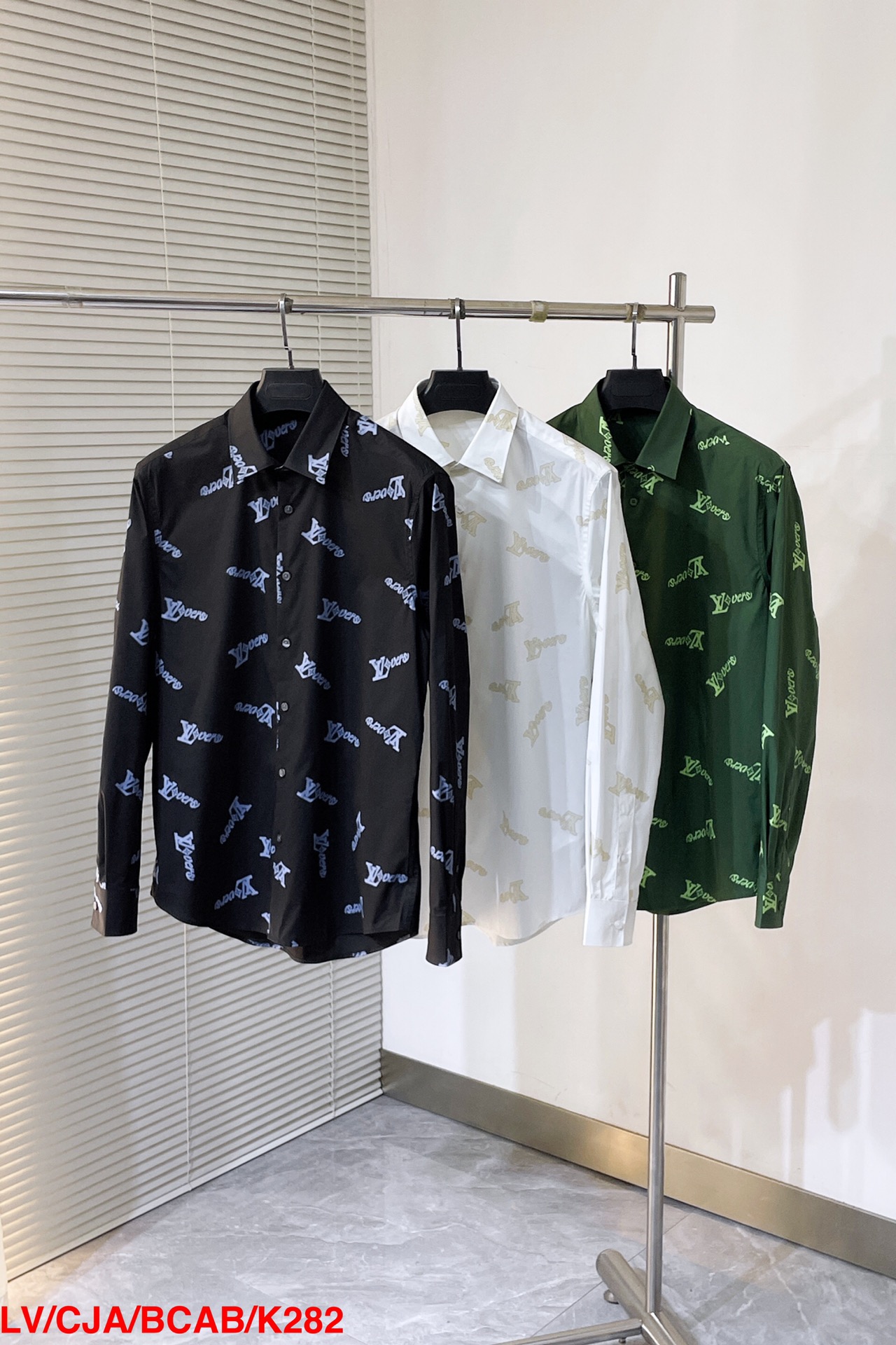 Louis Vuitton Shirt Cotton Printed S-l-xl