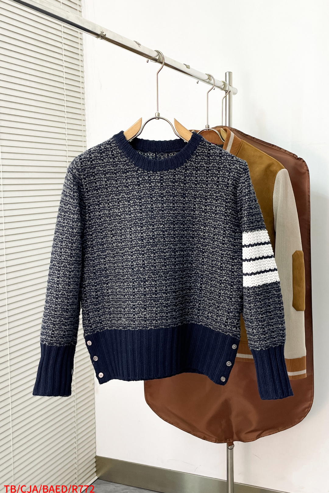 Thom Browne Basic Clothing Knitted White Striped M