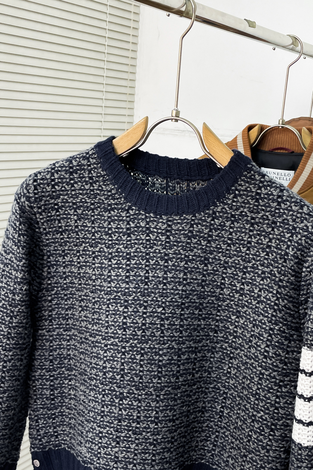 Thom Browne Basic Clothing Knitted White Striped M