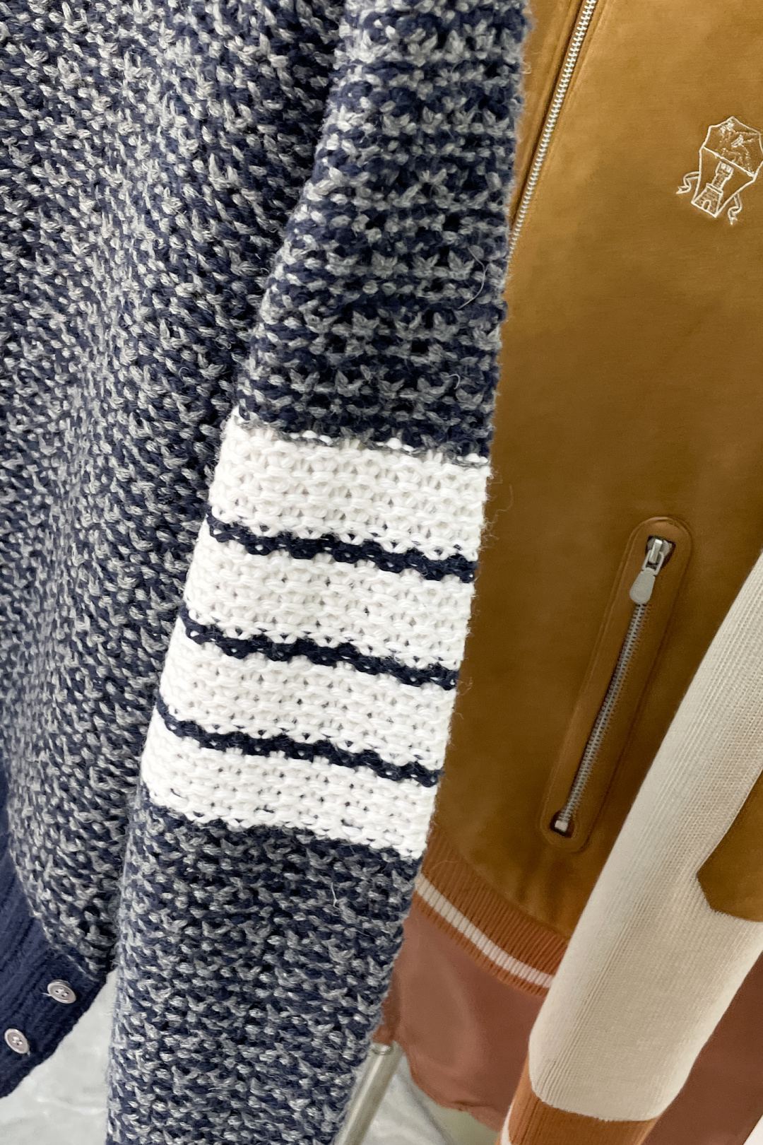 Thom Browne Basic Clothing Knitted White Striped M