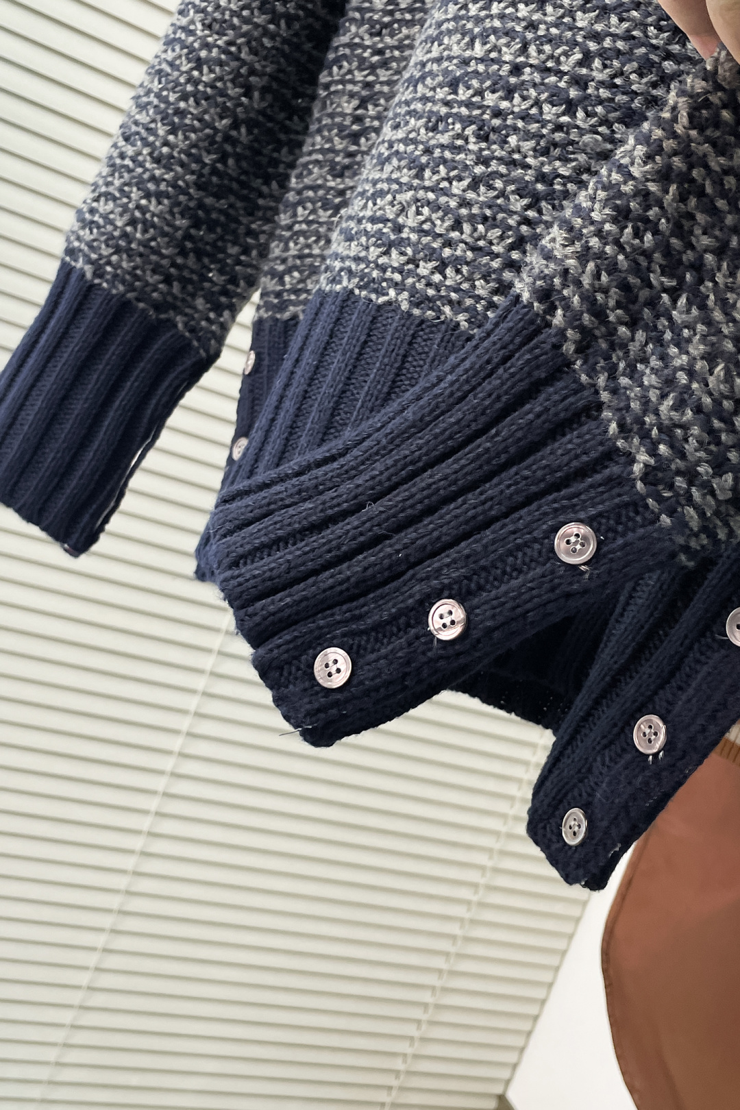 Thom Browne Basic Clothing Knitted White Striped M