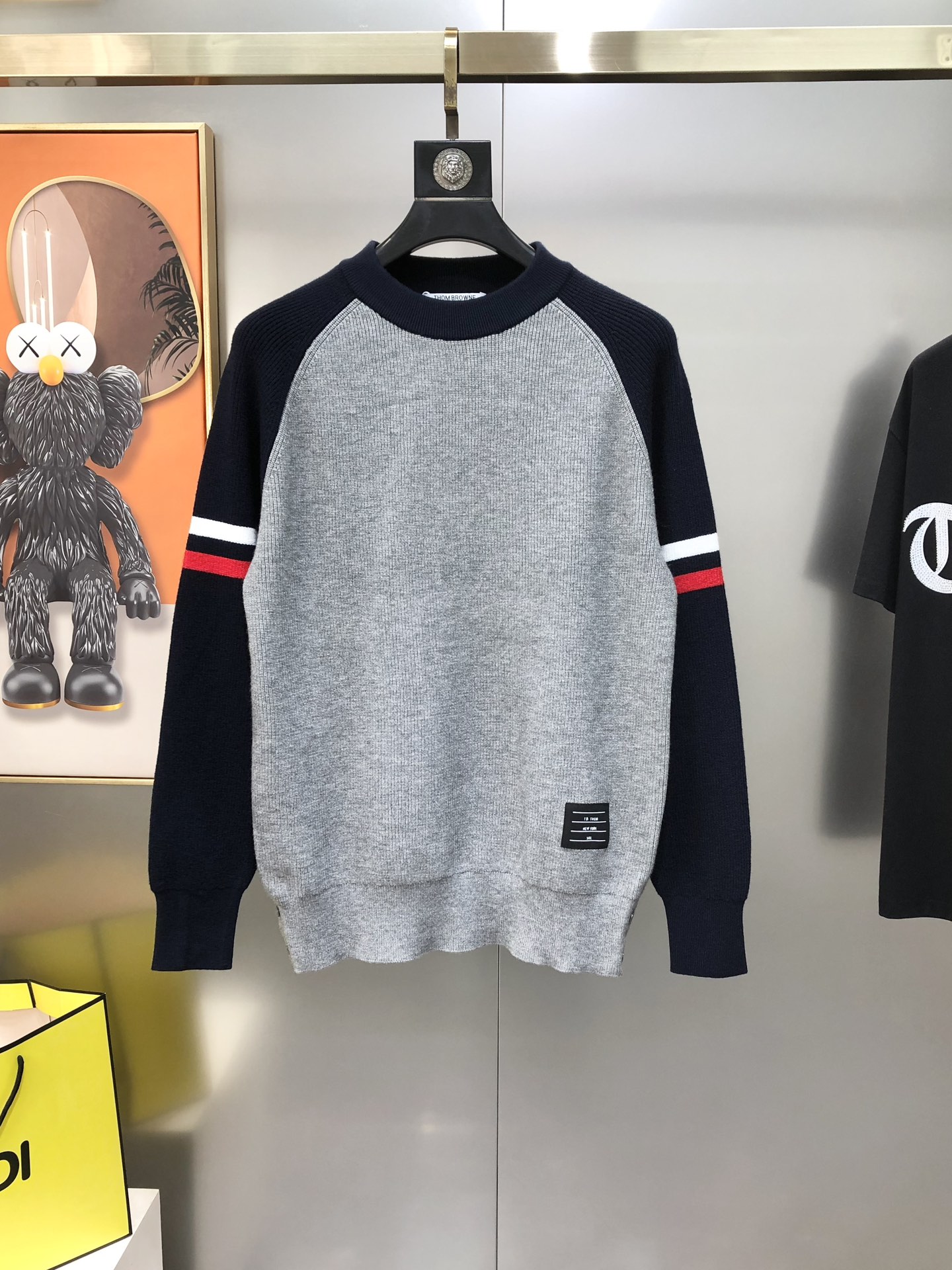 Thom Browne Male Basic Clothing Wool Gray M-xl