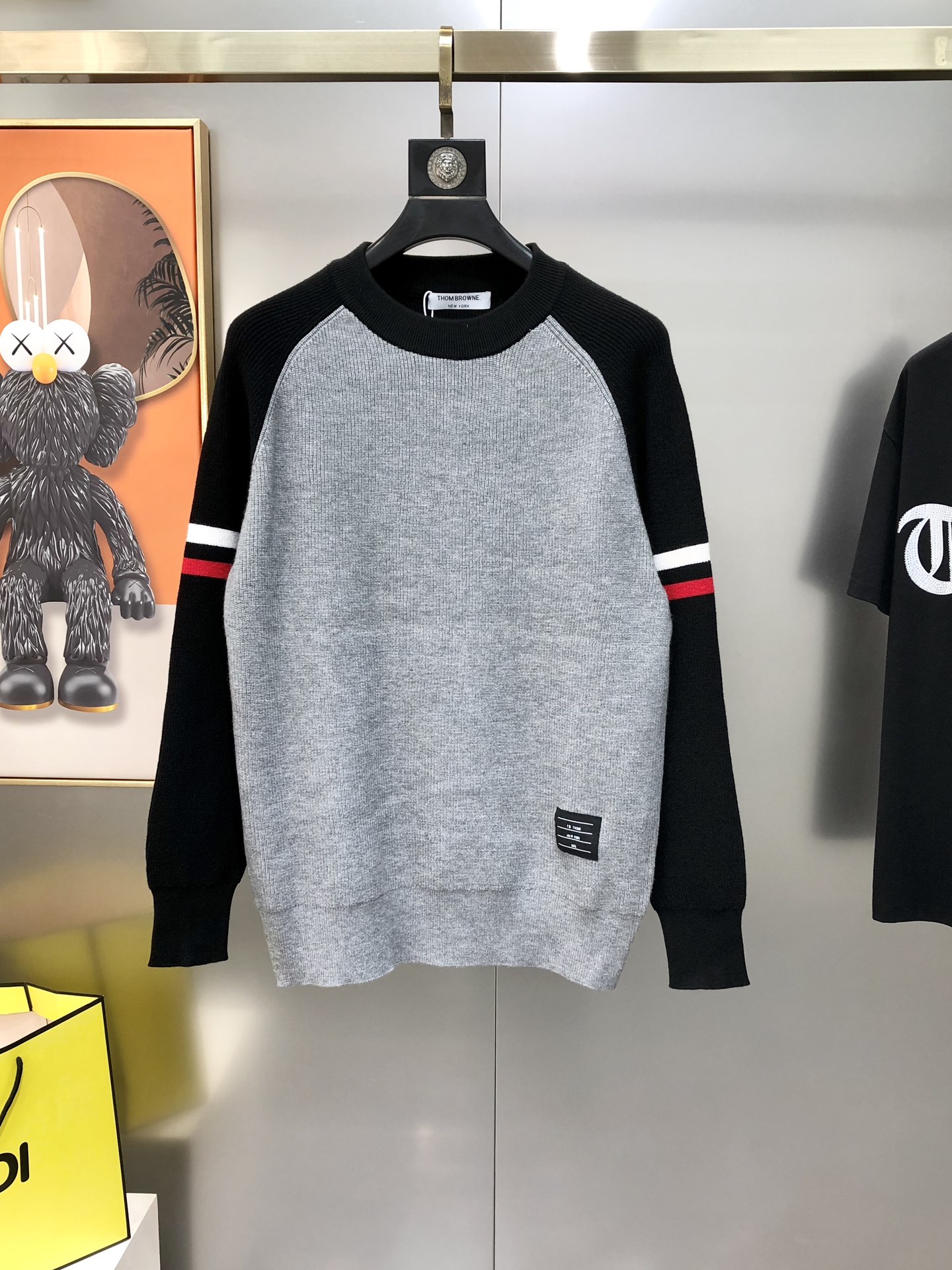 Thom Browne Male Basic Clothing Wool Gray M-xl
