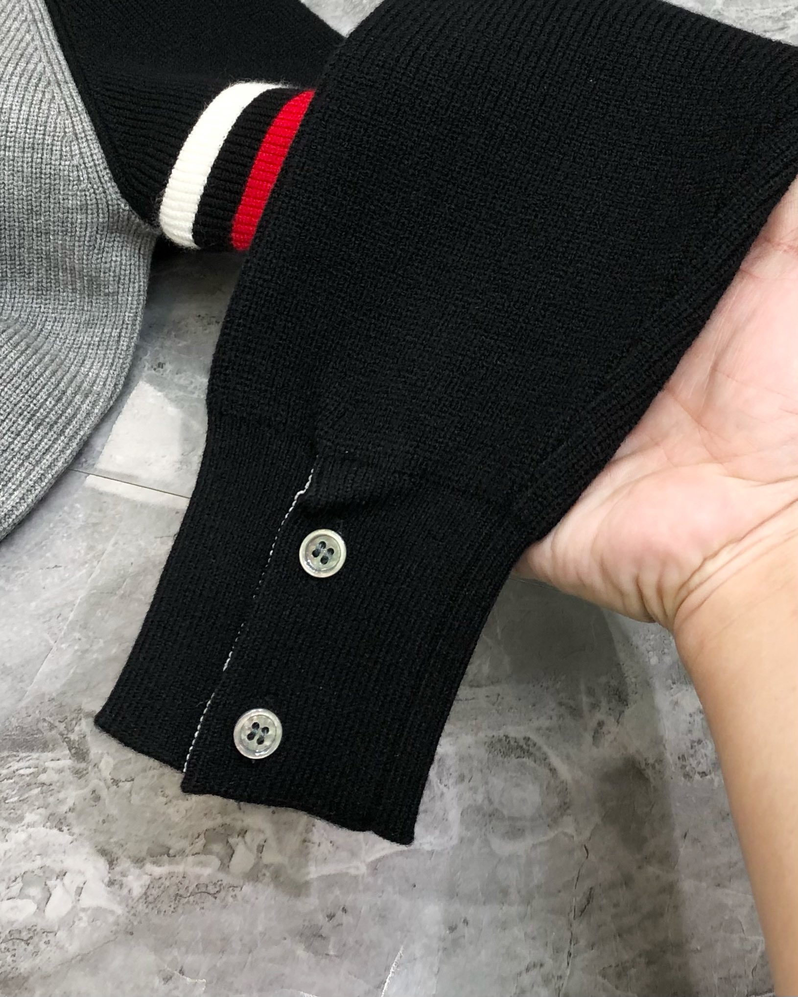 Thom Browne Male Basic Clothing Wool Gray M-xl