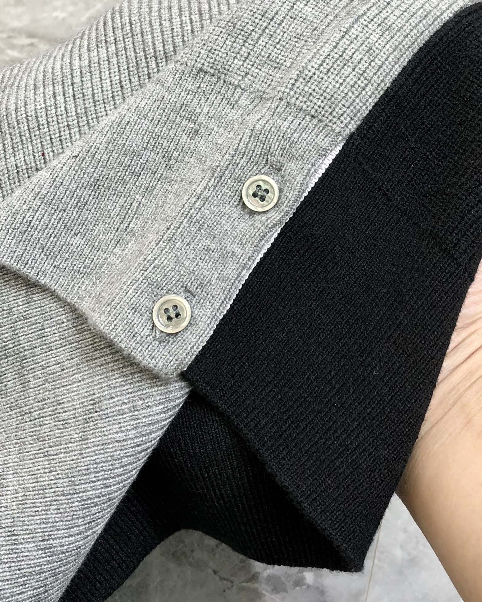 Thom Browne Male Basic Clothing Wool Gray M-xl
