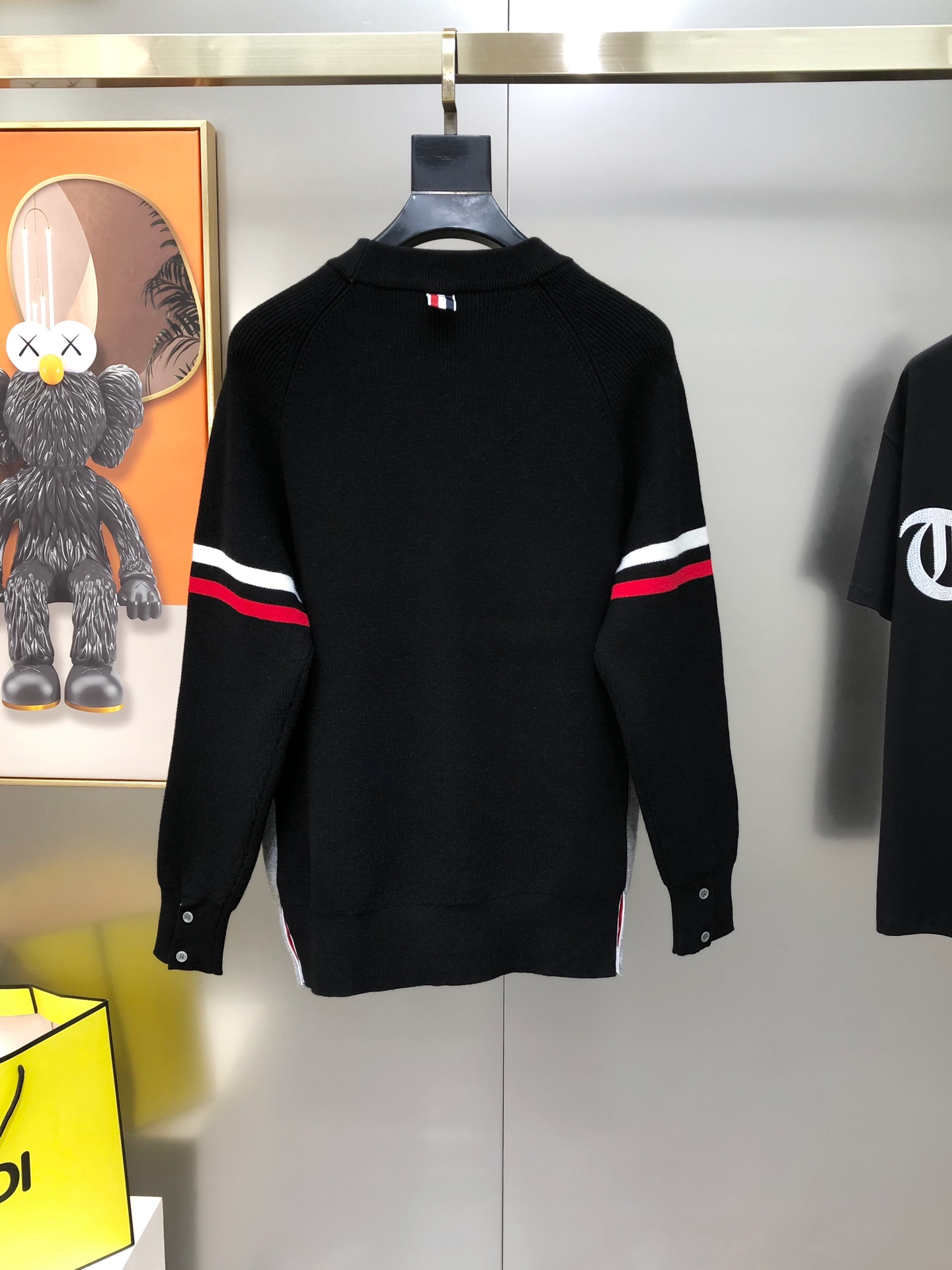 Thom Browne Male Basic Clothing Wool Gray M-xl