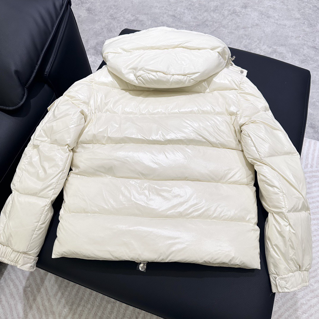 Moncler Down Jacket White Duck Down Black M-l-xl