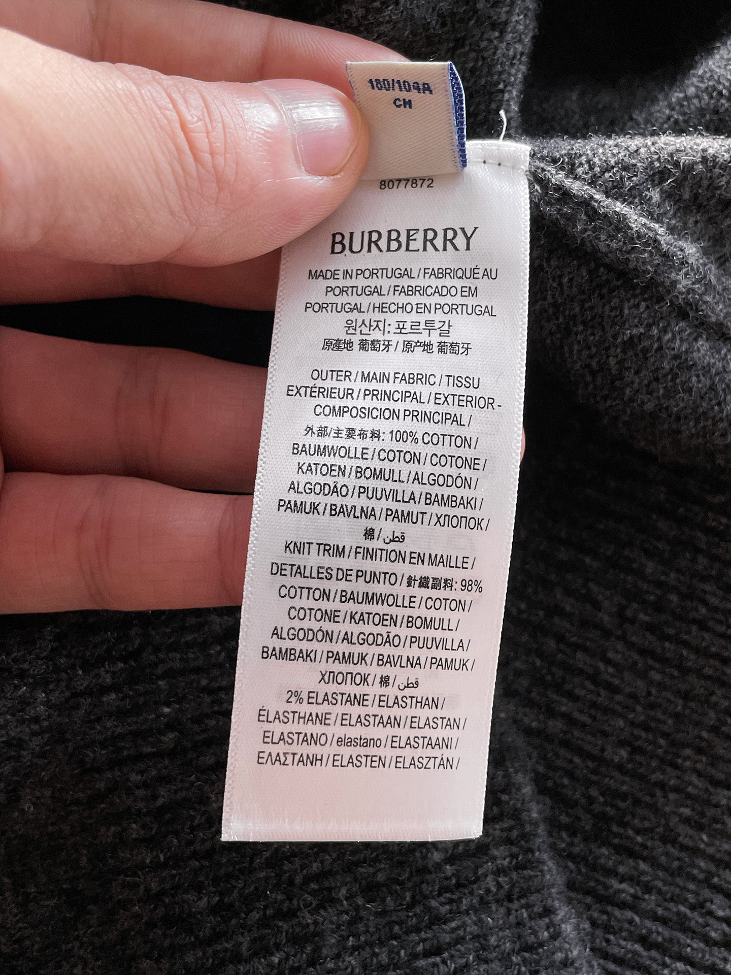 Burberry Basic Clothing Wool S-m-xl