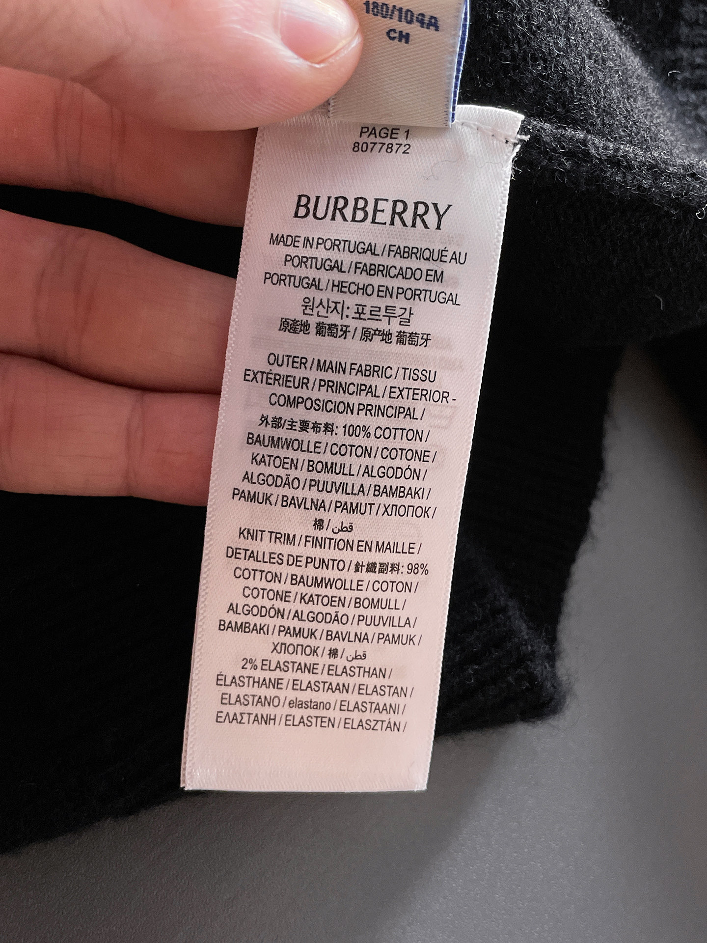 Burberry Basic Clothing Wool S-m-xl