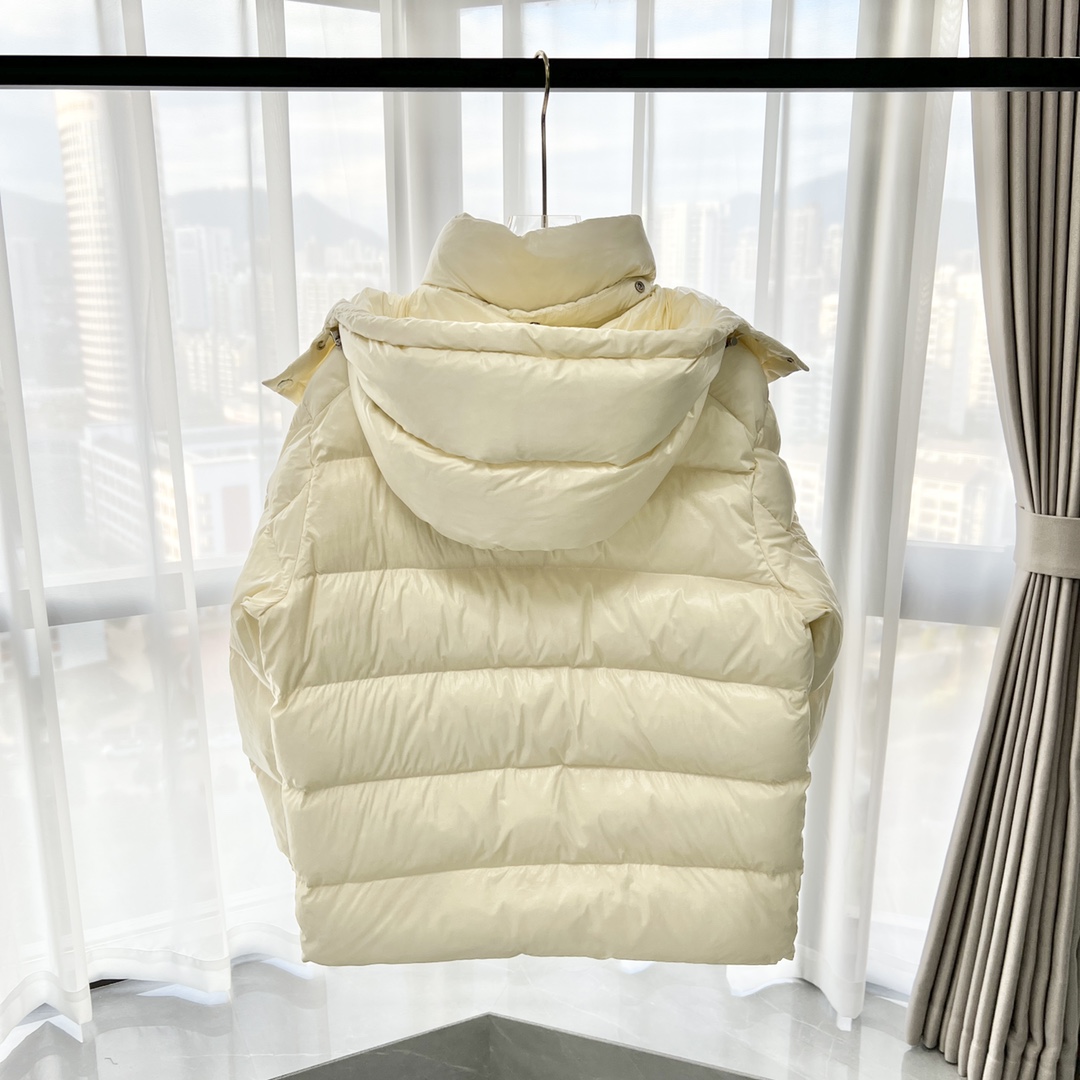 Moncler Down Jacket White Duck Down Black M-l-xl