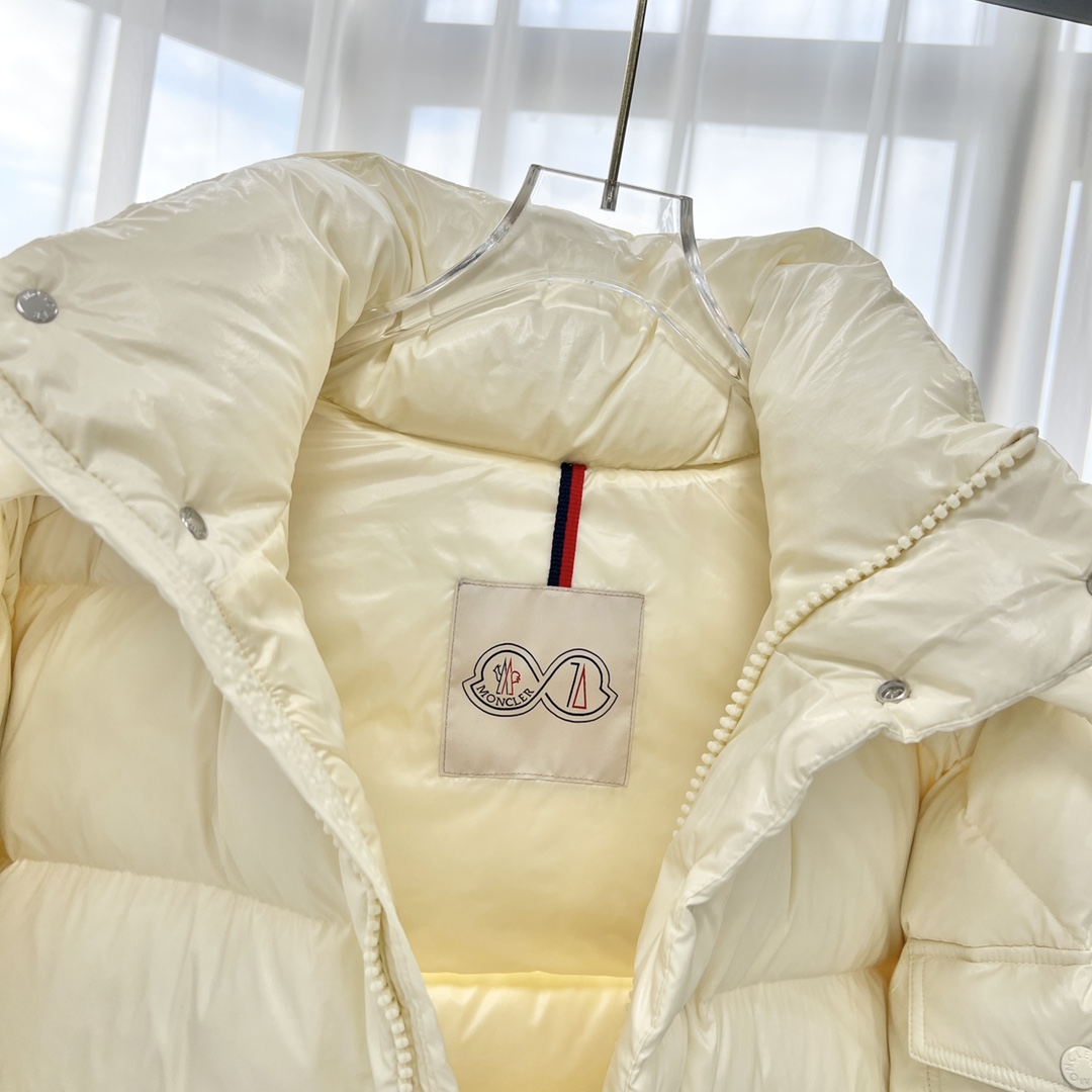 Moncler Down Jacket White Duck Down Black M-l-xl