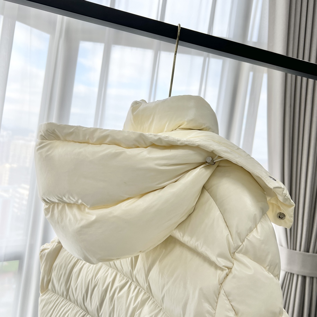 Moncler Down Jacket White Duck Down Black M-l-xl