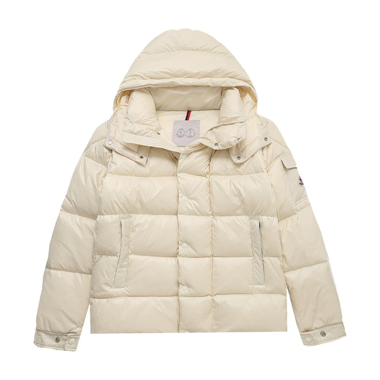 Moncler Down Jacket White Duck Down Black M-l-xl
