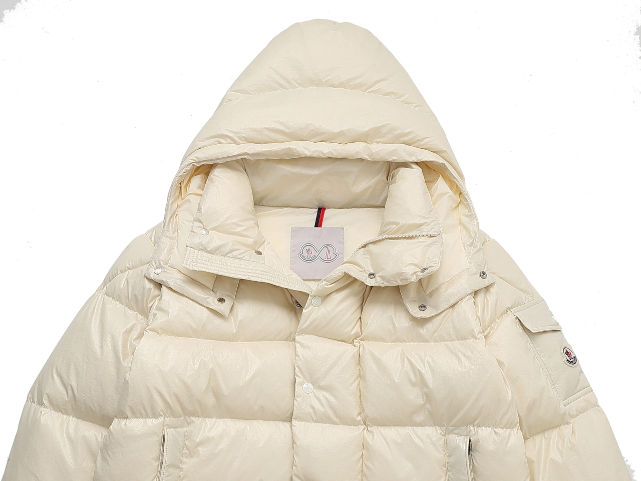 Moncler Down Jacket White Duck Down Black M-l-xl