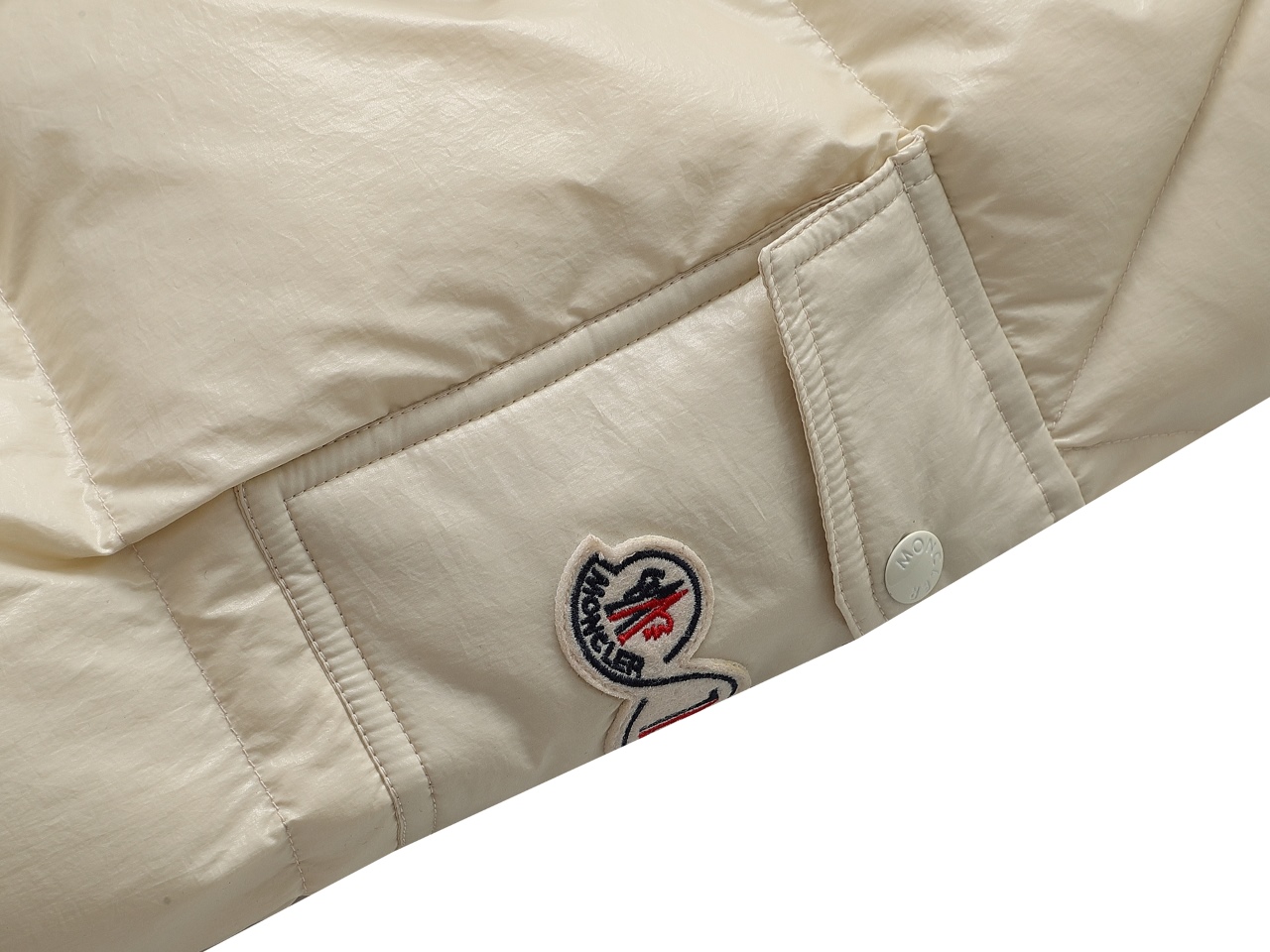 Moncler Down Jacket White Duck Down Black M-l-xl