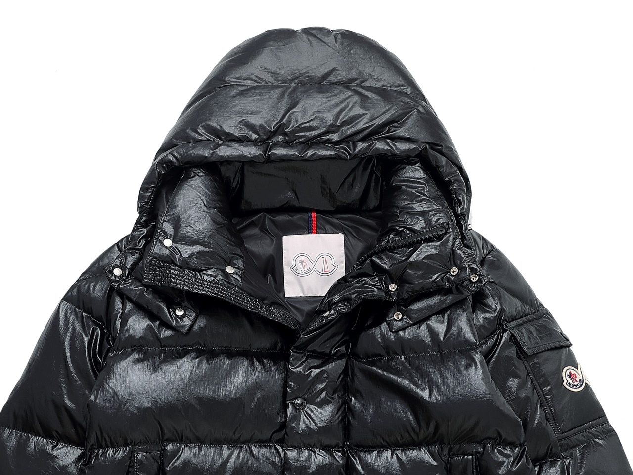 Moncler Down Jacket White Duck Down Black M-l-xl