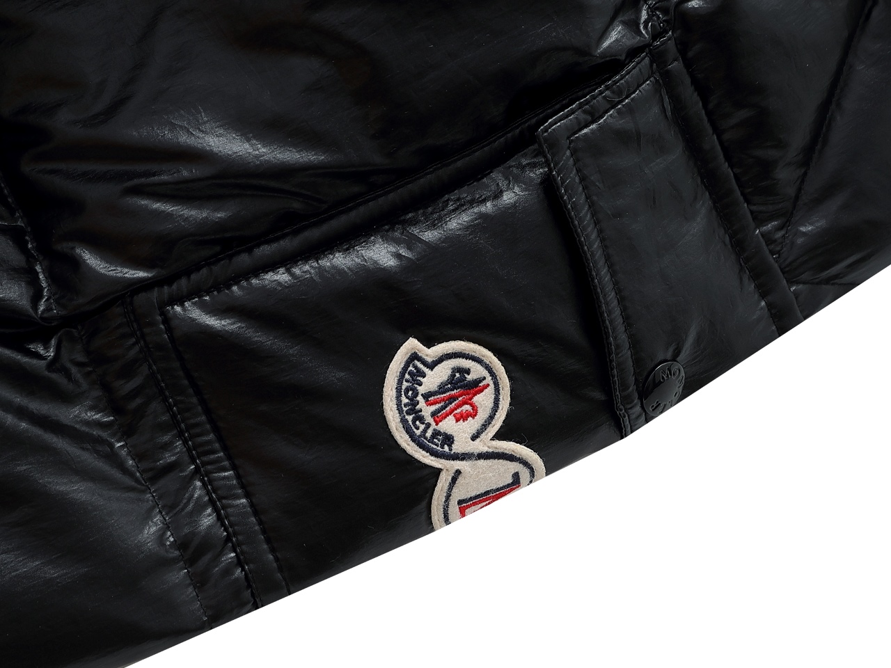 Moncler Down Jacket White Duck Down Black M-l-xl
