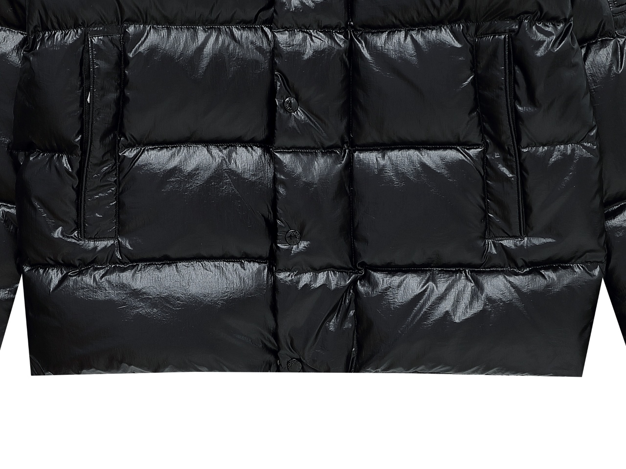 Moncler Down Jacket White Duck Down Black M-l-xl