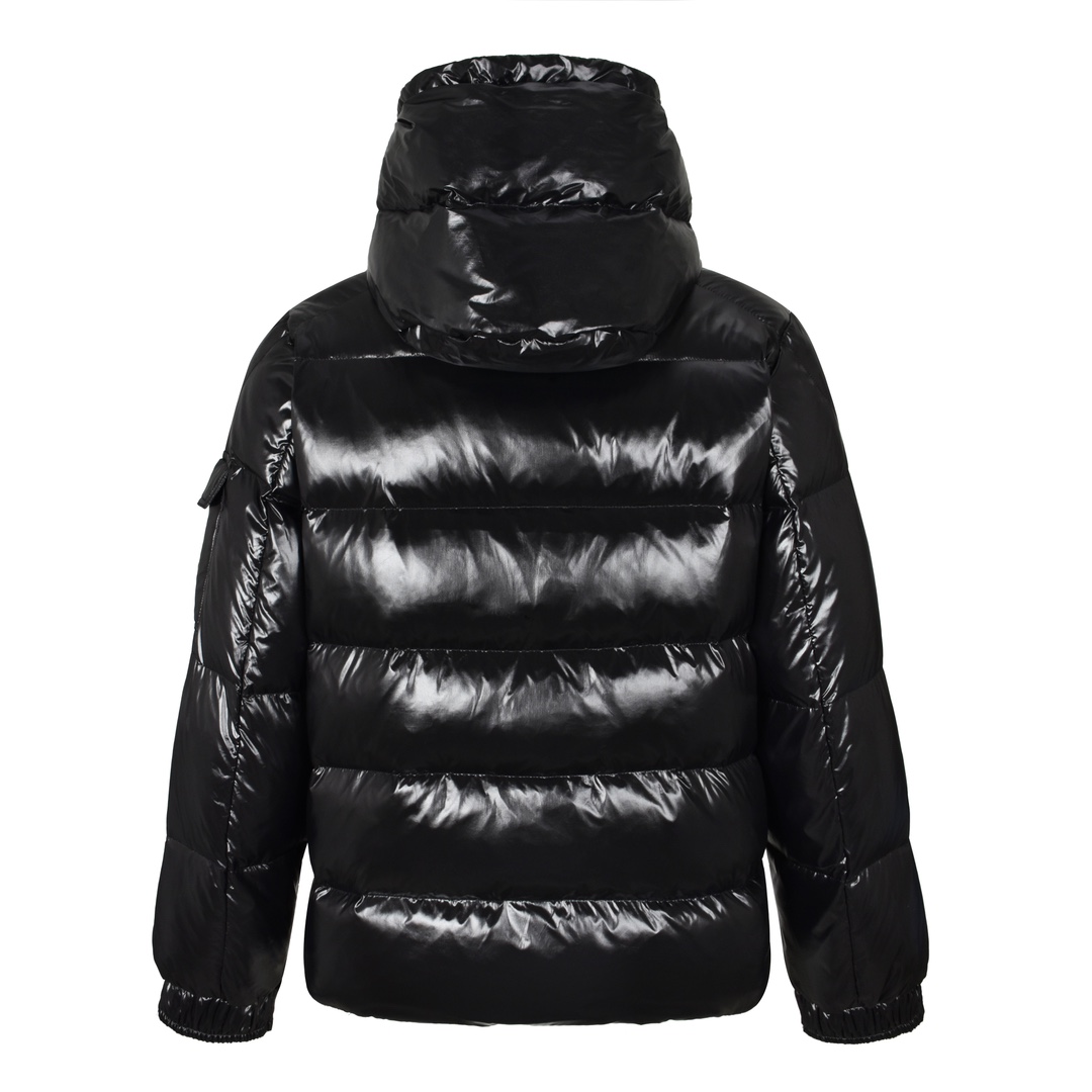 Moncler Down Jacket White Duck Down Black M-l-xl