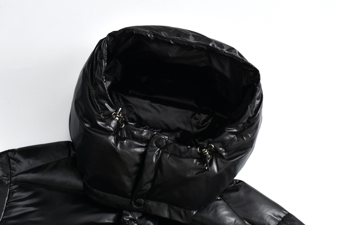 Moncler Down Jacket White Duck Down Black M-l-xl