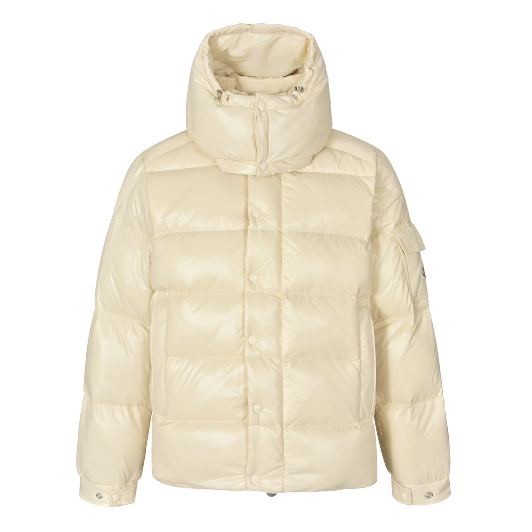 Moncler Down Jacket White Duck Down Black M-l-xl