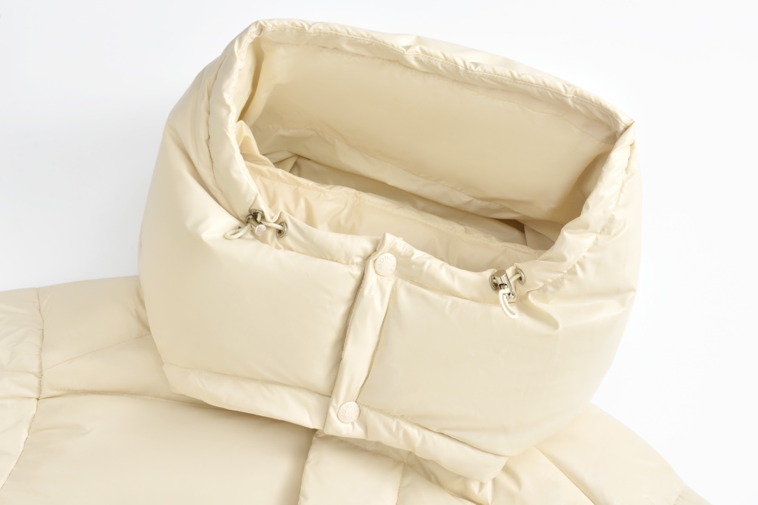 Moncler Down Jacket White Duck Down Black M-l-xl